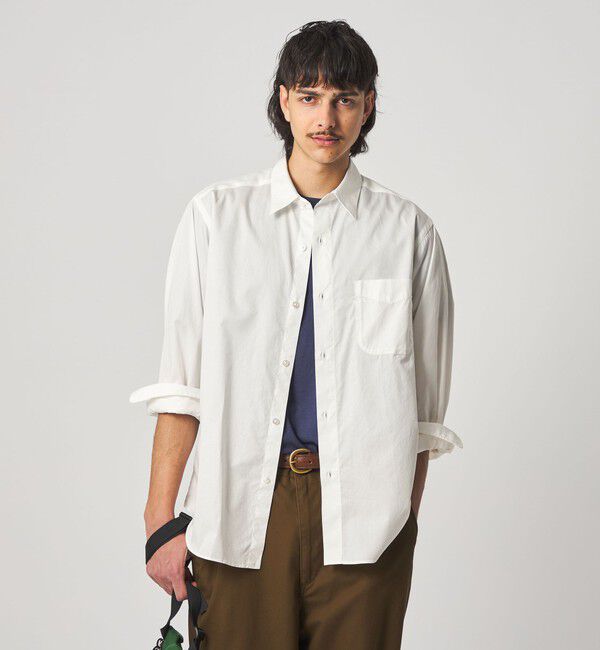 STEVEN ALAN「＜Steven Alan＞ 80 コンパクトヤーン ツイル レギュラーカラー シャツ NARROW」|シャツ・ブラウス|