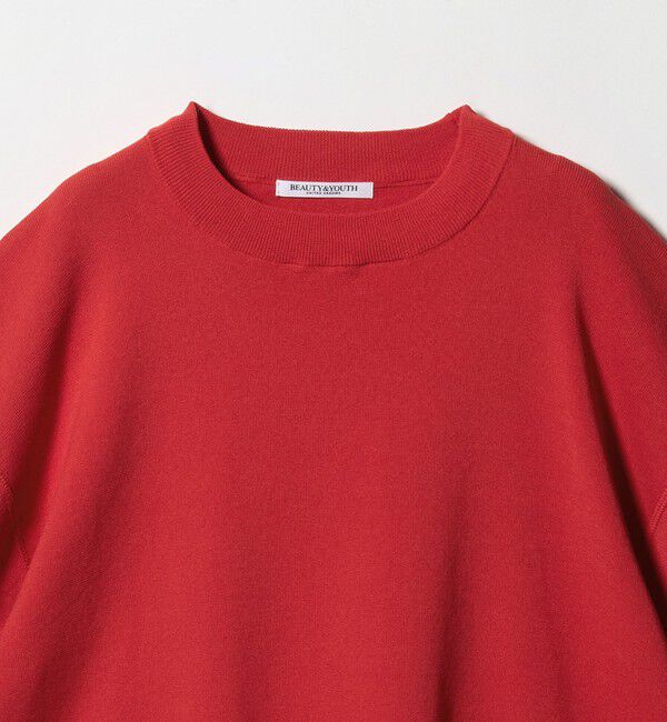 BEAUTY&YOUTH UNITED ARROWS「ハーフスリーブ ニットプルオーバー ウォッシャブル」|ニット・セーター|