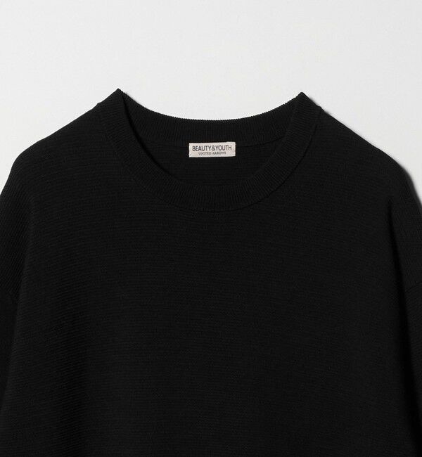 BEAUTY&YOUTH UNITED ARROWS「パール ステッチ フォルム クルーネック ニット ウォシャブル」|ニット・セーター|