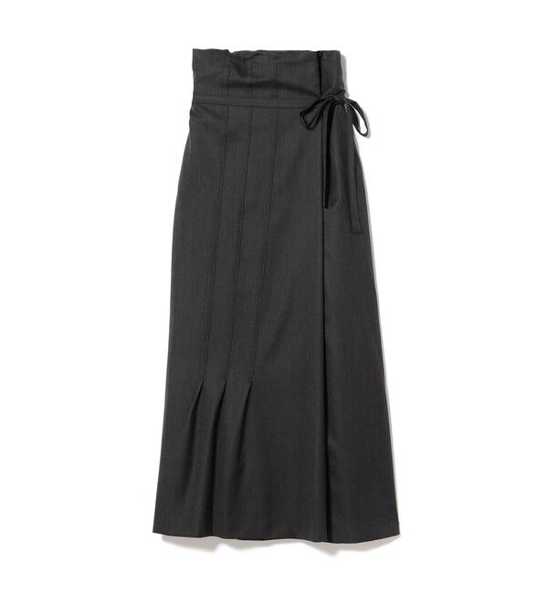 Demi-Luxe BEAMS 「SEEｱｼﾝﾒﾄﾗｯﾌﾟSK」|スカート|CHARCOAL.GREY