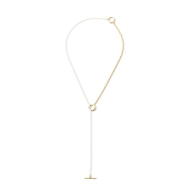 Demi-Luxe BEAMS 「ISOLATION / コンビネーション ロングネックレス シルバー &times; ゴールド」|その他|GOLDxSILVER