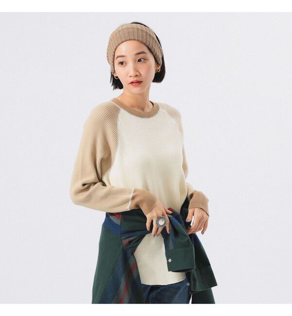 BEAMSBOY「14ゲージ ワッフル クルー」|ニット・セーター|