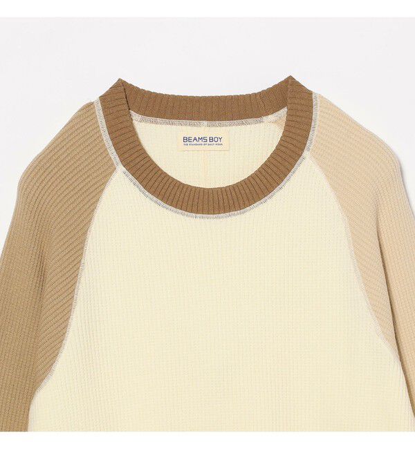 BEAMSBOY「14ゲージ ワッフル クルー」|ニット・セーター|