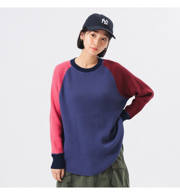 BEAMSBOY「14ゲージ ワッフル クルー」|ニット・セーター|