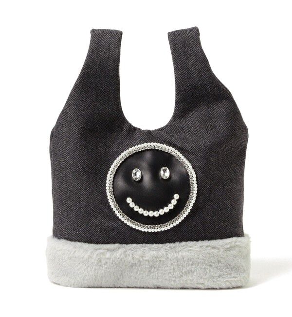 Ray BEAMS 「ECODECO / ツイード ファー バッグ」|トートバッグ|