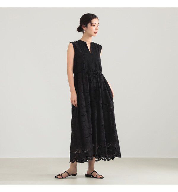 Demi-Luxe BEAMS 「ne Quittez pas / ボイル ドット ワンピース」|ワンピース|BLACK