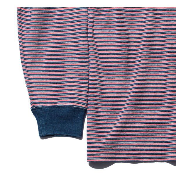 BEAMS PLUS「Pocket Tee Indigo Stripe」|Tシャツ・カットソー|
