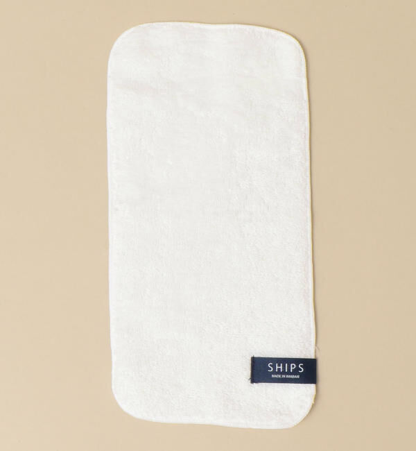 SHIPS「SHIPS: タオル ハンカチーフ ソリッド」|ハンカチ|ホワイト