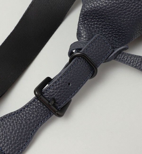 SHIPS「SHIPS: シュリンクレザー &times; ファブリック コンビ ウエスト バッグ (ボディバッグ)」|ショルダー・メッセンジャー|