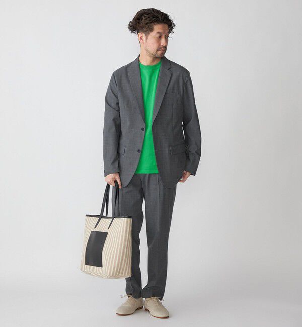 SHIPS「SHIPS:〈手洗い可能〉トロピカルウール 2WAYストレッチ パンツ (セットアップ対応)」|スラックス|