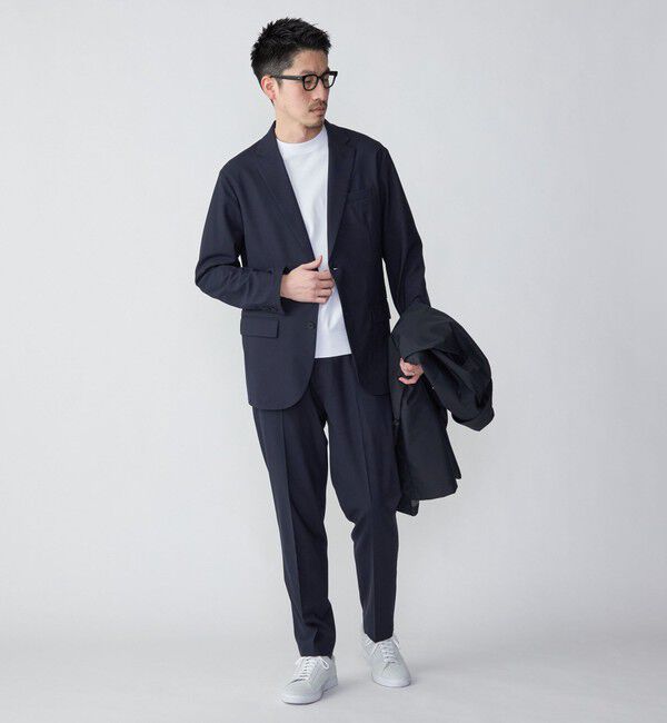 SHIPS「SHIPS:〈手洗い可能〉トロピカルウール 2WAYストレッチ パンツ (セットアップ対応)」|スラックス|