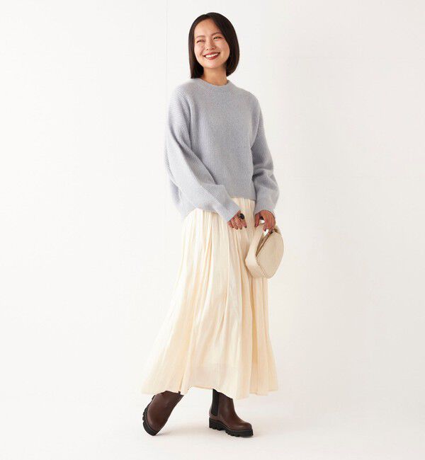 SHIPS Colors 「SHIPS Colors:〈洗濯機可能〉シャイニー ギャザー スカート」|スカート|