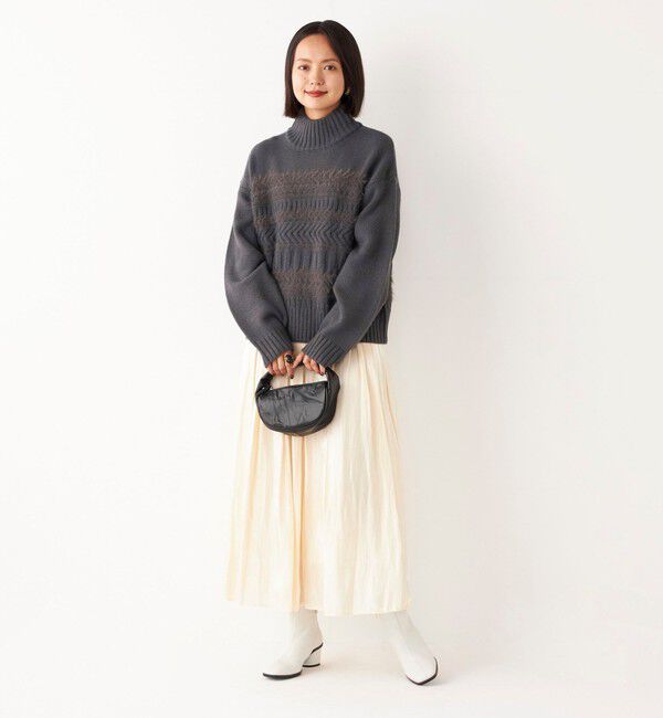 SHIPS Colors 「SHIPS Colors:〈洗濯機可能〉シャイニー ギャザー スカート」|スカート|