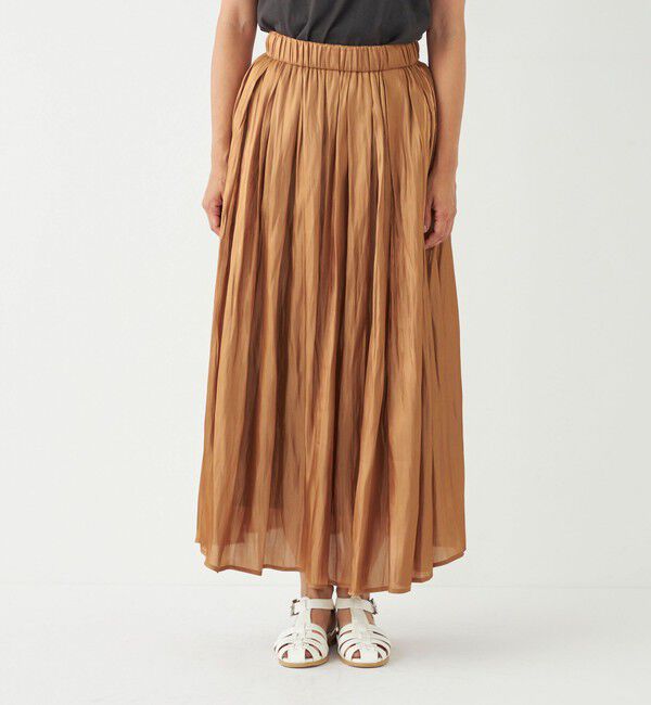 SHIPS Colors 「SHIPS Colors:〈洗濯機可能〉シャイニー ギャザー スカート」|スカート|