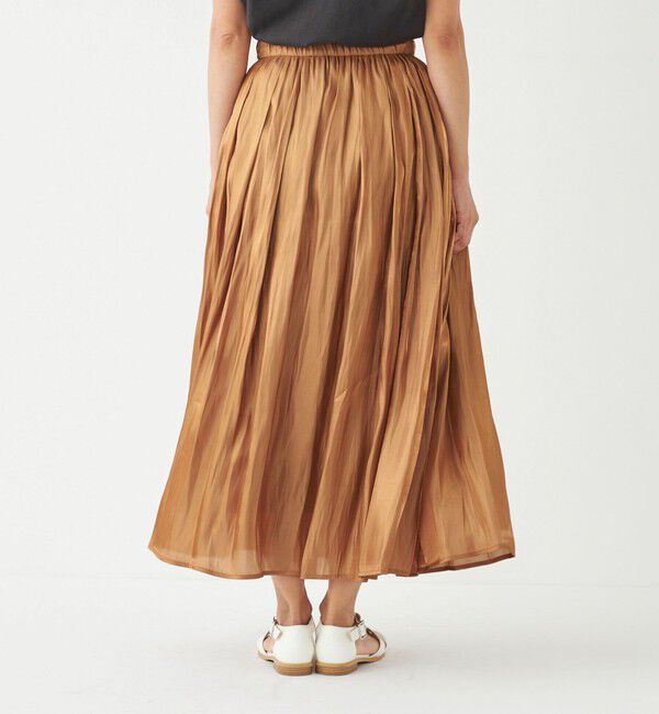 SHIPS Colors 「SHIPS Colors:〈洗濯機可能〉シャイニー ギャザー スカート」|スカート|