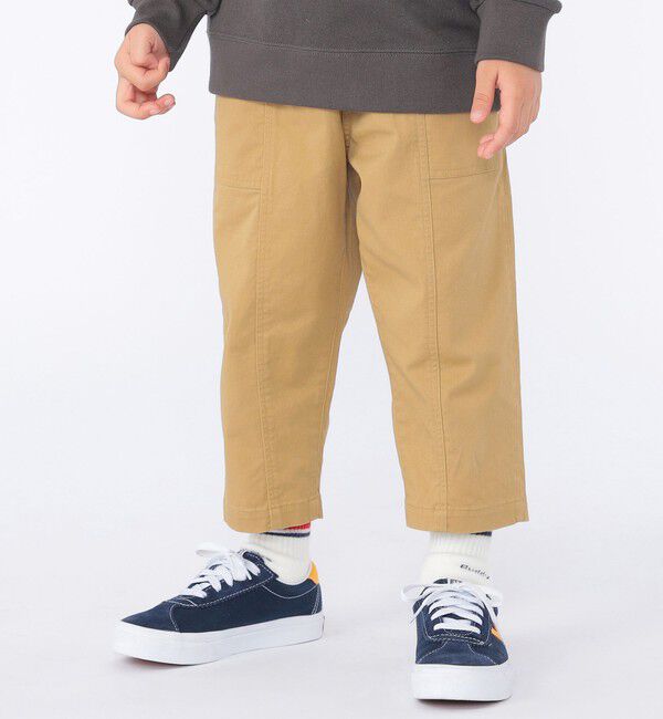 SHIPS KIDS「SHIPS KIDS:100～130cm / ワイド クロップド パンツ」|その他|キャメル