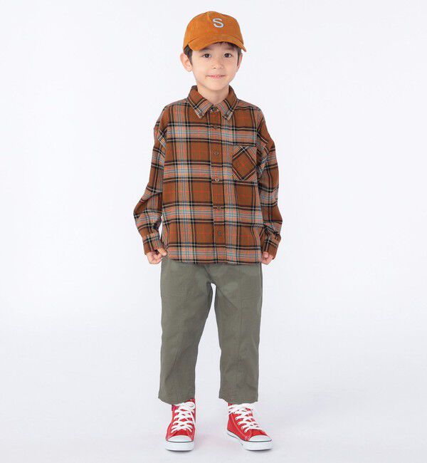 SHIPS KIDS「SHIPS KIDS:100～130cm / ワイド クロップド パンツ」|その他|