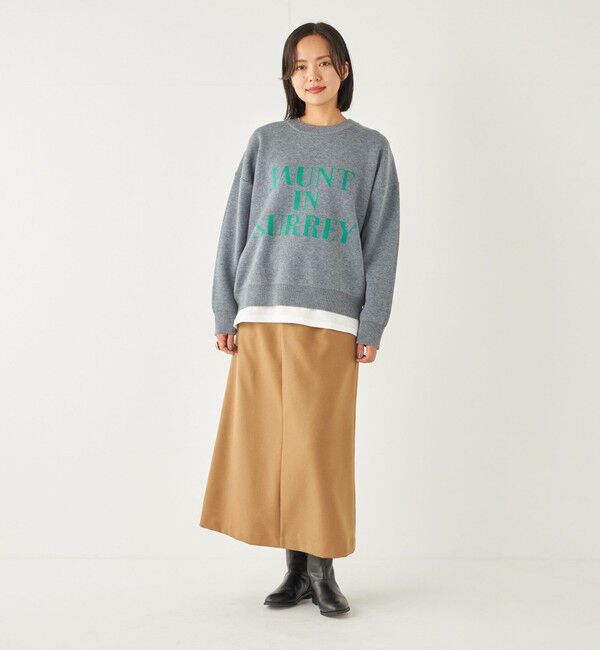 SHIPS Colors 「SHIPS Colors:〈洗濯機可能〉ツイル トラペーズ タック スカート」|スカート|