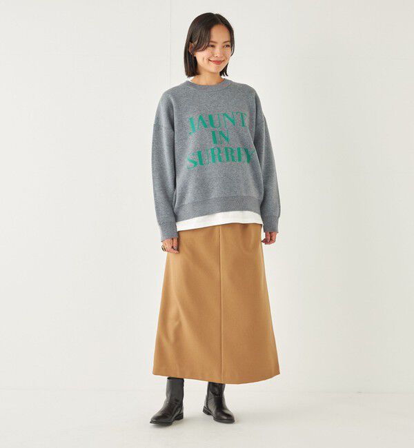 SHIPS Colors 「SHIPS Colors:〈洗濯機可能〉ツイル トラペーズ タック スカート」|スカート|