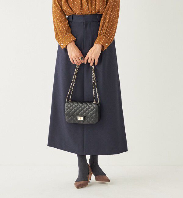 SHIPS Colors 「SHIPS Colors:〈洗濯機可能〉ツイル トラペーズ タック スカート」|スカート|