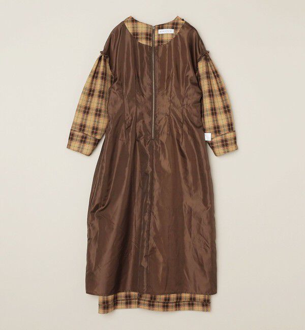 quaranciel「quaranciel:〈手洗い可能〉チェック シェイプ ワンピース」|ワンピース|