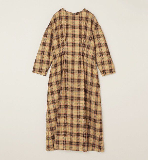 quaranciel「quaranciel:〈手洗い可能〉チェック シェイプ ワンピース」|ワンピース|