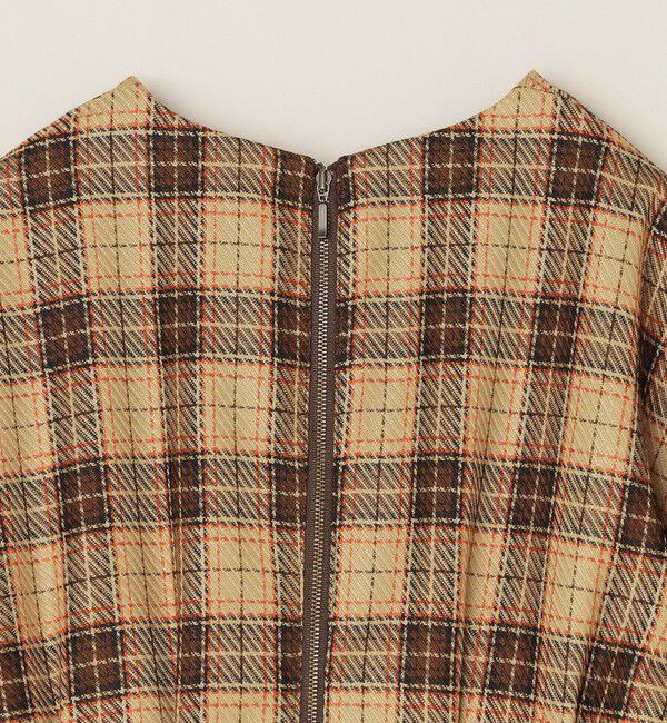 quaranciel「quaranciel:〈手洗い可能〉チェック シェイプ ワンピース」|ワンピース|