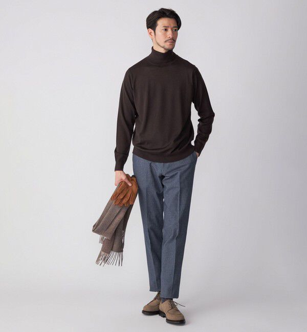 SHIPS「SHIPS: 〈手洗い可能〉2WAY ストレッチ ドビー パンツ」|チノ|