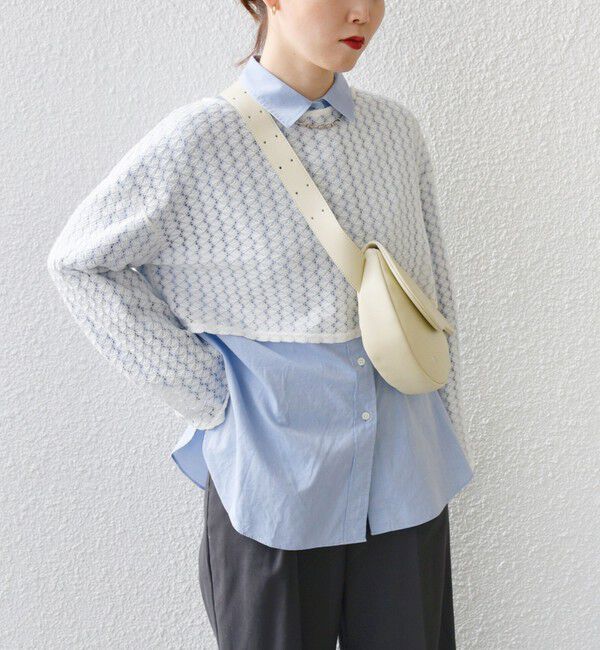 SHIPS for women「* 〈手洗い可能〉バルファス レース ショート プルオーバー 24SS ◇」|Tシャツ・カットソー|