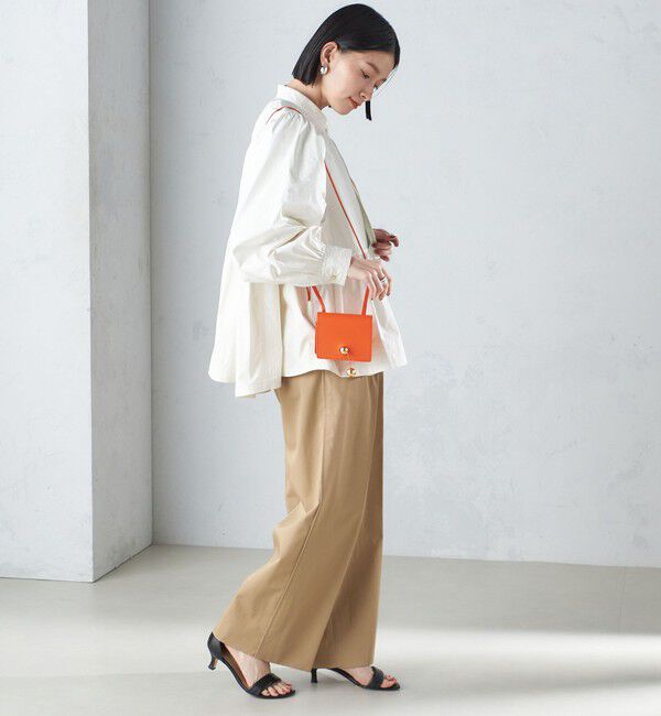 SHIPS for women「〈手洗い可能〉割繊 ナイロン スタンドカラー ギャザー ブルゾン◇」|ブルゾン・スタジャン|