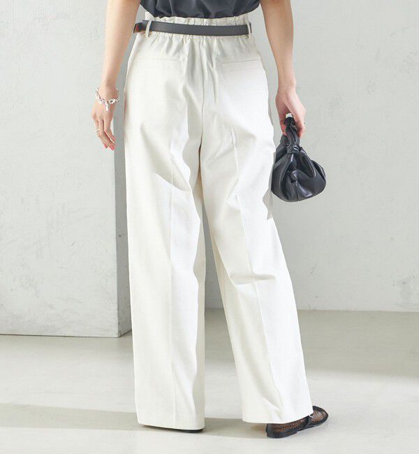 SHIPS for women「〈手洗い可能 〉ドライオックス フロント タック ストレート パンツ 25SS」|その他|