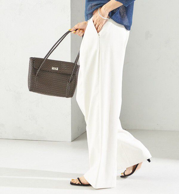 SHIPS for women「〈手洗い可能 〉ドライオックス フロント タック ストレート パンツ 25SS」|その他|