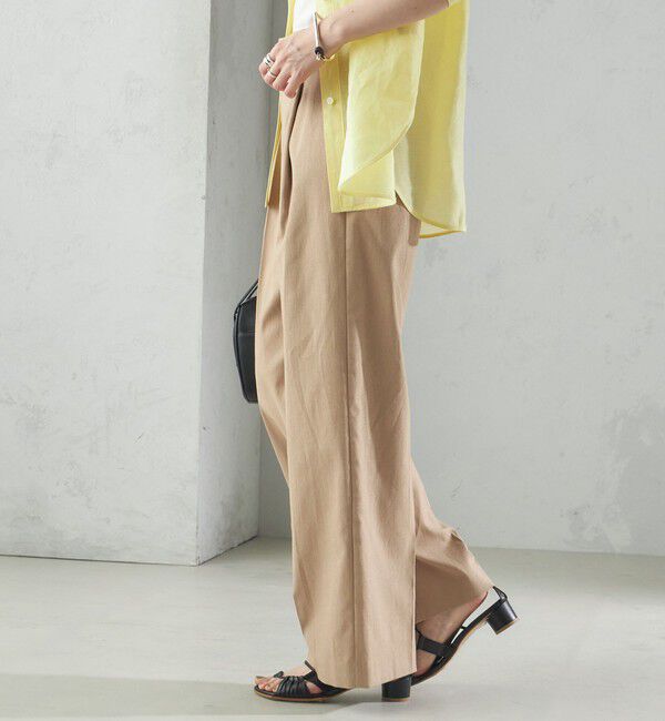 SHIPS for women「〈手洗い可能 〉ドライオックス フロント タック ストレート パンツ 25SS」|その他|