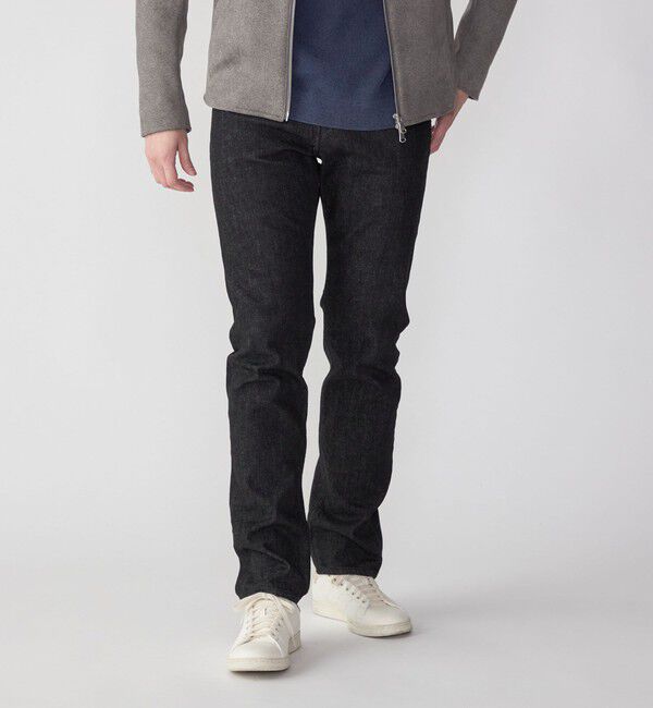 SHIPS「SHIPS: オイカワデニム 5ポケット テーパード デニムパンツ 24SS 〈ブラック〉」|チノ|ブラック