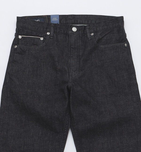 SHIPS「SHIPS: オイカワデニム 5ポケット テーパード デニムパンツ 24SS 〈ブラック〉」|チノ|
