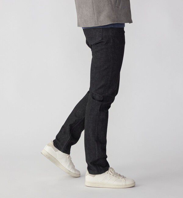 SHIPS「SHIPS: オイカワデニム 5ポケット テーパード デニムパンツ 24SS 〈ブラック〉」|チノ|