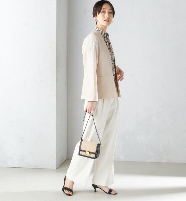 SHIPS for women「〈接触冷感/手洗い可能〉トリアセテート混 ノーラペル ジャケット（セットアップ対応）◇」|その他|