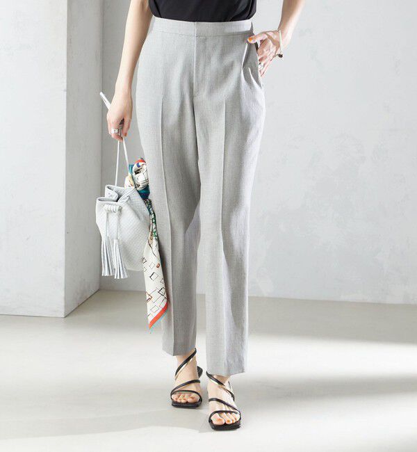 SHIPS for women「〈接触冷感/手洗い可能〉トリアセテート混 テーパード パンツ（セットアップ対応）◇」|その他|