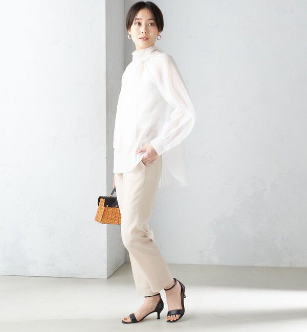 SHIPS for women「〈接触冷感/手洗い可能〉トリアセテート混 テーパード パンツ（セットアップ対応）◇」|その他|