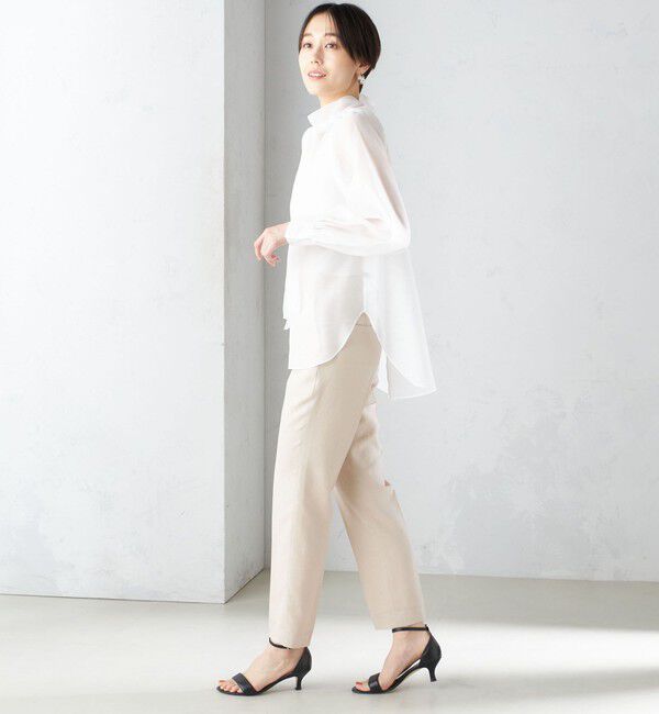 SHIPS for women「〈接触冷感/手洗い可能〉トリアセテート混 テーパード パンツ（セットアップ対応）◇」|その他|