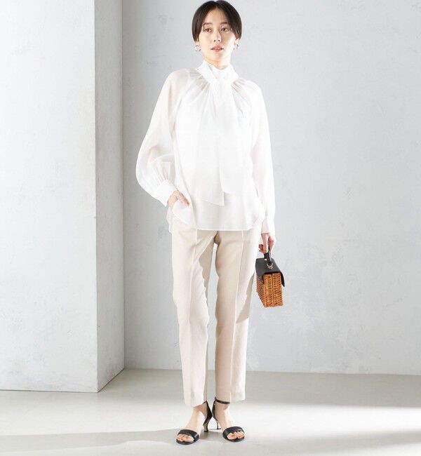 SHIPS for women「〈接触冷感/手洗い可能〉トリアセテート混 テーパード パンツ（セットアップ対応）◇」|その他|