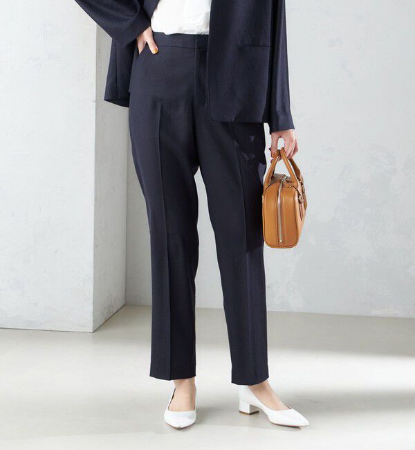 SHIPS for women「〈接触冷感/手洗い可能〉トリアセテート混 テーパード パンツ（セットアップ対応）◇」|その他|