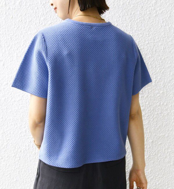 SHIPS for women「【WEB限定】〈手洗い可能〉ハイツイスト コットン ビジュー カノコ ニット」|プルオーバー|