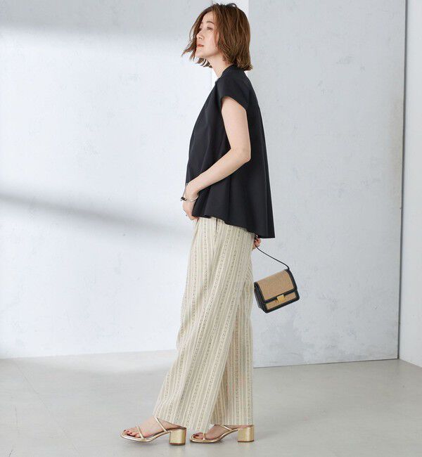 SHIPS for women「〈手洗い可能〉裾 フレア フレンチ スリーブ ブラウス」|シャツ・ブラウス|