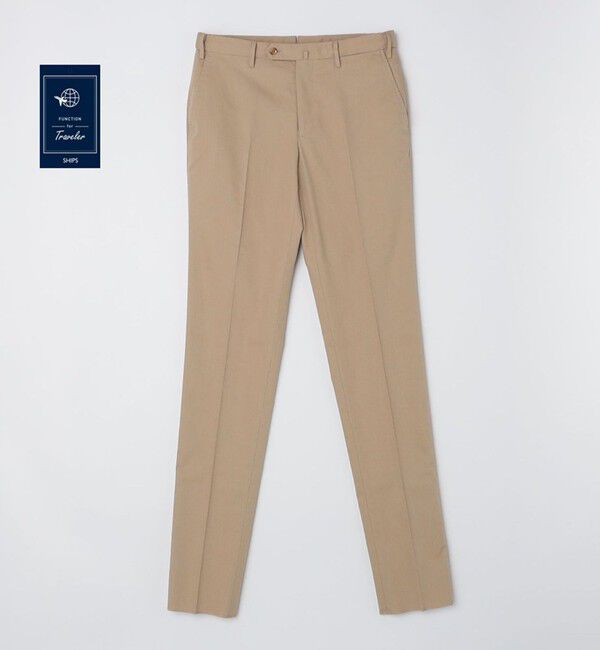 SHIPS「SHIPS:〈洗濯機可能〉 ストレッチ スラックス」|スラックス|カーキ