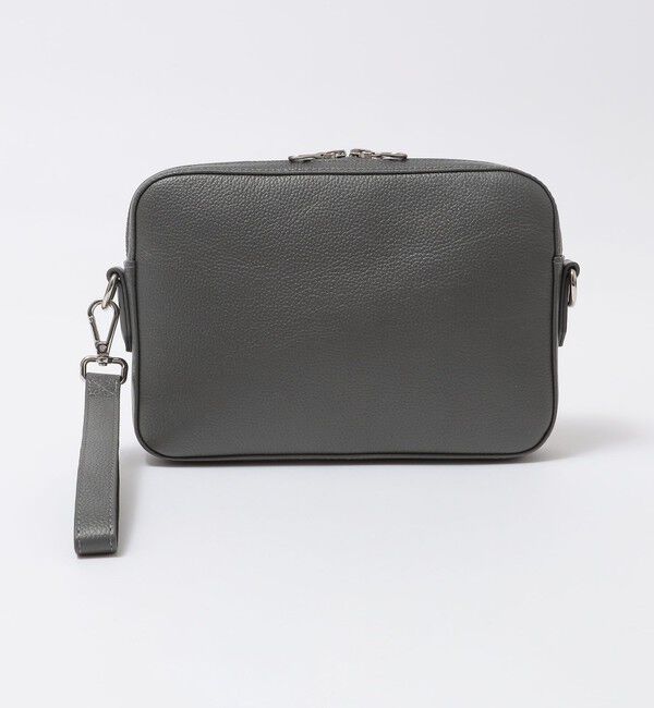 SHIPS「SHIPS: スマート レザー 2WAY ショルダー バッグ」|ショルダー・メッセンジャー|ダークグレー