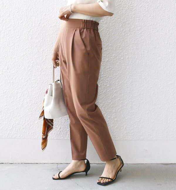 SHIPS for women「〈手洗い可能〉ストレッチ テーパード パンツ」|その他|