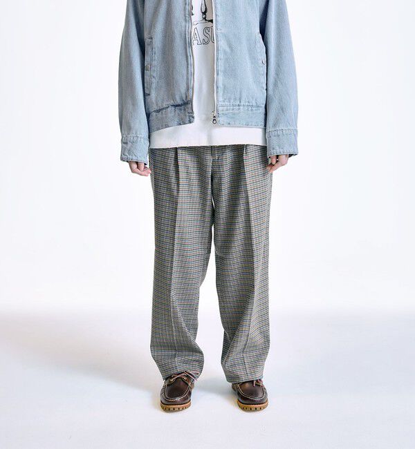 SHIPS「City Ambient Products: 2プリーツ ワイド テーパード スラックス」|スラックス|