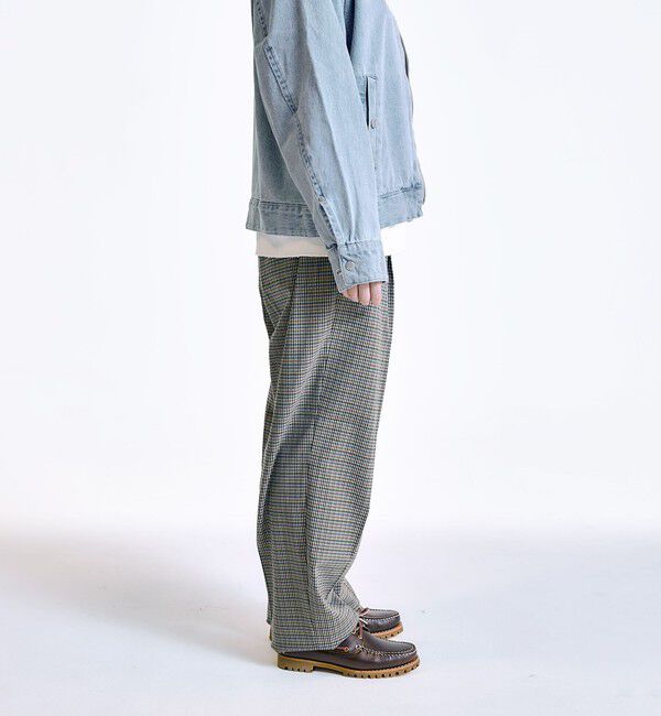 SHIPS「City Ambient Products: 2プリーツ ワイド テーパード スラックス」|スラックス|