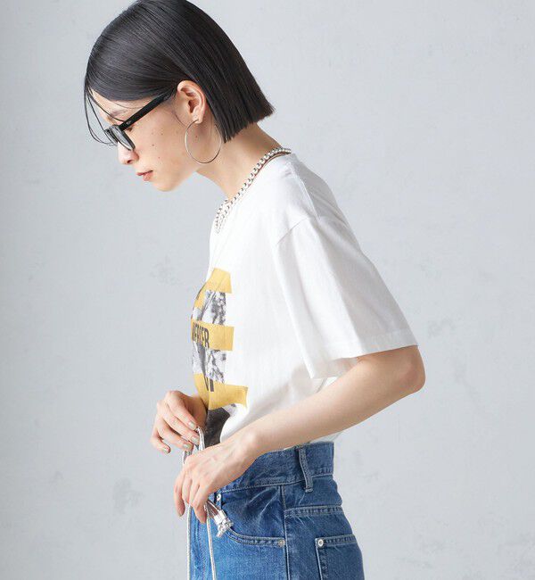 SHIPS for women「J.J.MERCER:〈洗濯機可能〉プリント TEE」|Tシャツ・カットソー|